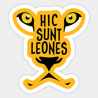 Hic Sunt Leones Here be dragons Sticker